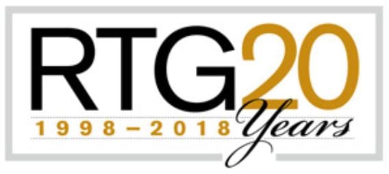 RTG 20 Year Logo