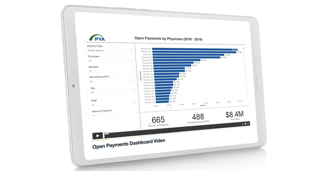 PYA Launches New “Open Payments Dashboard”
