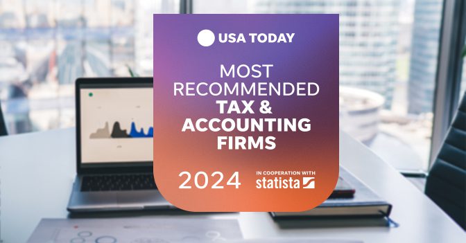 PYA Named by USA TODAY as One of America’s Most Recommended Tax and Accounting Firms